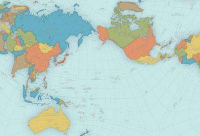 Карты мира — как они выглядят в разных странах - leprechaun.land - Сша - Москва - Россия - Индия - Китай - Австралия - Юар - Лондон - Чили