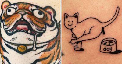 14 очень забавных татуировок, на которые решились отчаянные юмористы - twizz.ru - Таиланд