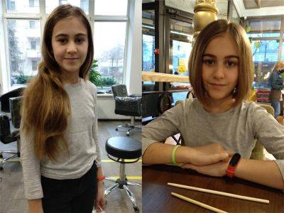 11-летняя Злата два года растила волосы и подарила его детям, которые нуждаются в нем: дочь погибшего гвардейца растрогала Сеть - clutch.net.ua - Украина