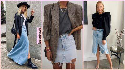 30 шикарных примеров с чем носить джинсовую юбку и выглядеть великолепно - krasotka.cc