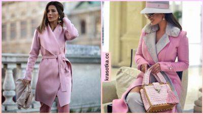 Как стильно носить розовое пальто: добавьте красок в серые будни!! - krasotka.cc