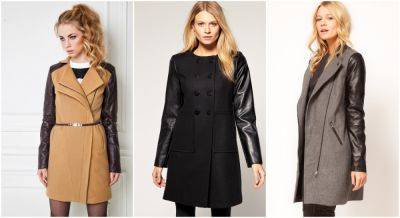 С чем носить пальто с кожаными рукавами: 12 красивых и стильных идей - krasotka.cc